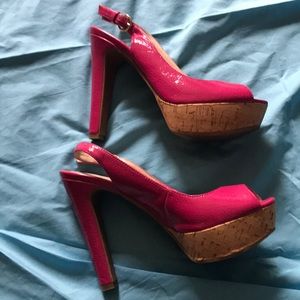 Hot pink heels